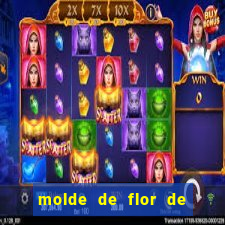 molde de flor de eva grande para imprimir